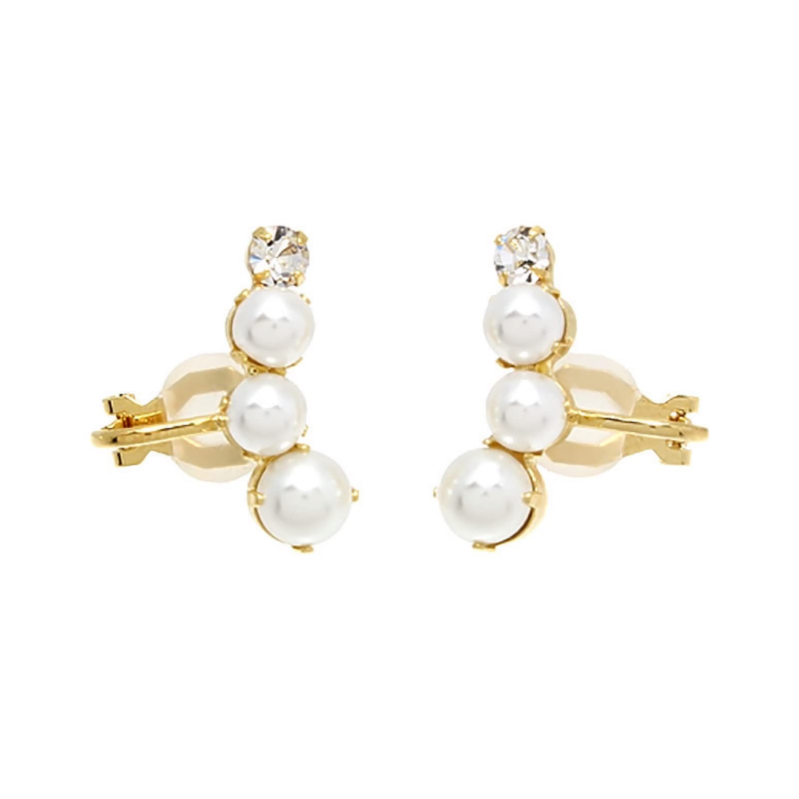 

Moonstan Earrings Pearl Popular Hypoallergenic Gold Cute Featured in Women s 4-Row Magazines... (Pearl 1) золотий