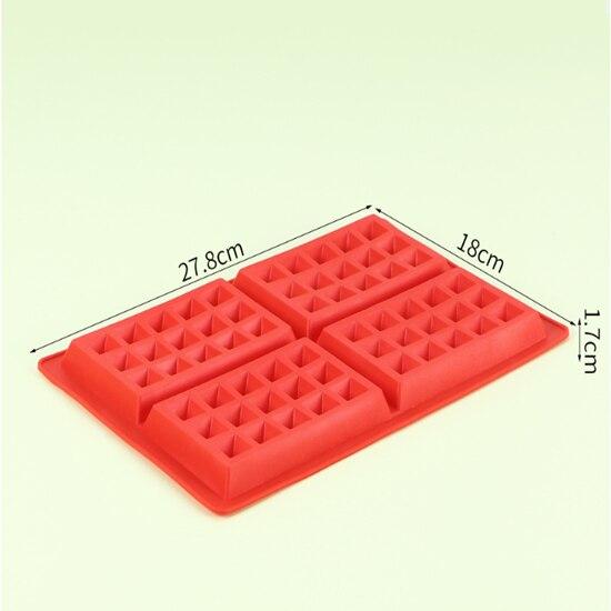 Waffle Makers Mould Silicone Cake Chocolate Mould Nonstick Baking Mold Bakeware DIY Tool