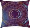 Mandala Pillow Cushion Cover Traditional Round Meditation Folk Culture Printed Decorative Square Pillowcase