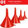 4Pcs Plastic Funnel Set Universal Car Motorcycle Oil Gasoline Fuel Funnel Oil Change Refueling Tool Oil Funnels Filling Tool Mass Air Flow 3