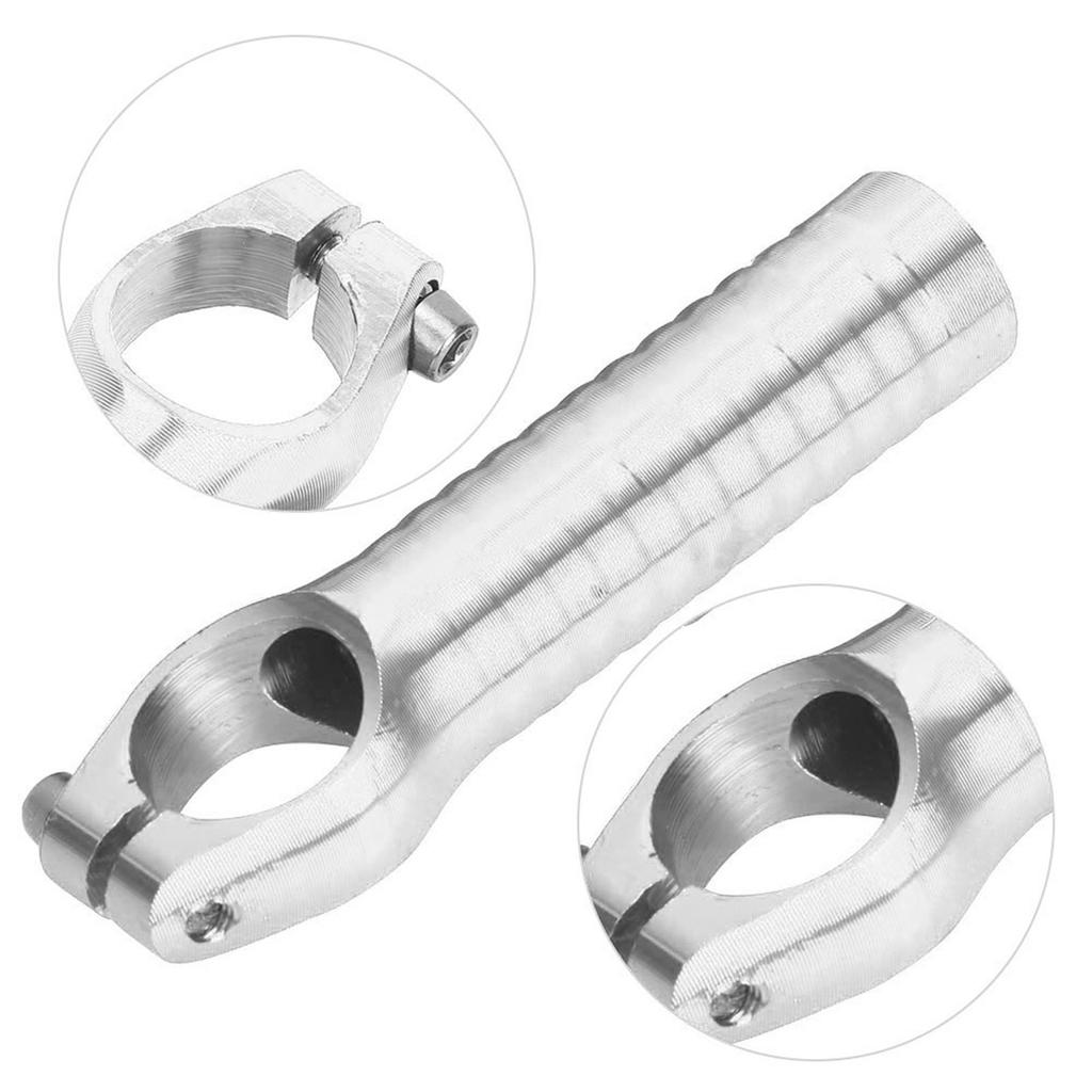 1 Pair 7075 Aluminum Alloy Bicycle Handlebar Grip Bike Bar End Handlebar Ends for Road Mountain Bikessilver