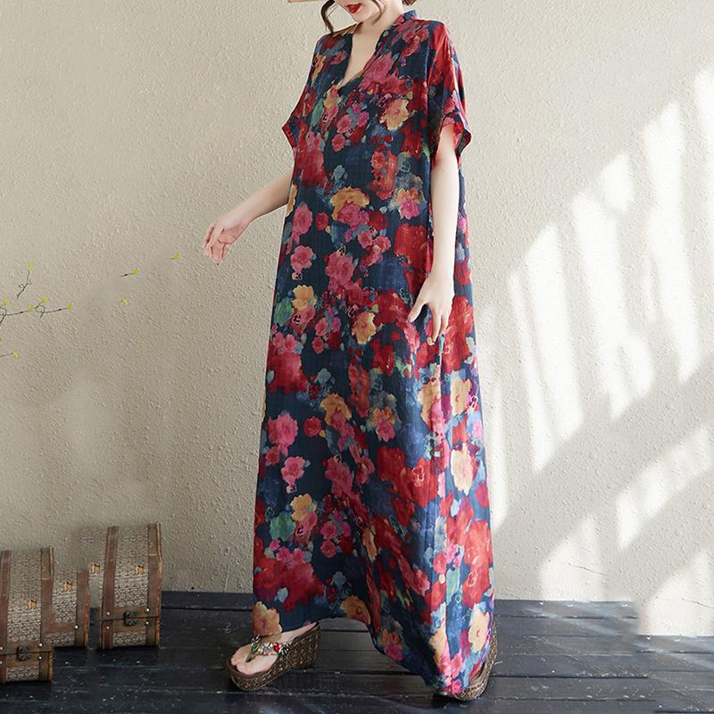 XITAO Print Casual Half Sleeve Dress ZMY1111