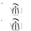 Stainless Steel Tea Kettle with Whistle and Tea Infuser Large Capacity Kettle with Heat Resistant Handle for Home Kitchen Tools