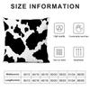 Black And White Style Cushion Cover Soft Plush Fabric Double-Sided Printed Sofa Cushion Cover For All Seasons Home Decor Gift