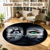 Child's Play Chucky Tiffany Personalized Round Rug Support Custom Name, Soft Home Decor Mat