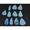 266Cts. Natural Larimar Pectolite Pear Cabochon Loose Gemstone 11 Pcs Lot C-850