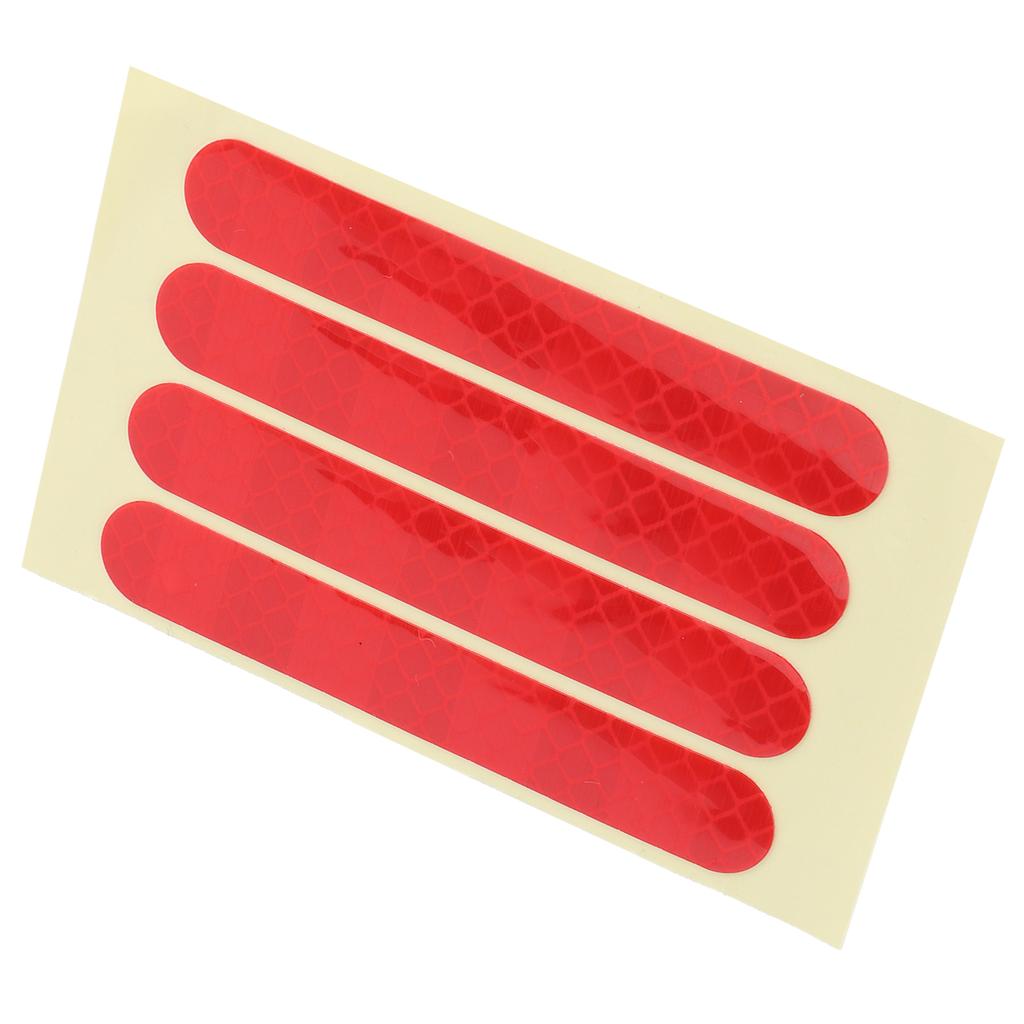 4 szt./zestaw Przednie Tylne Koło Naklejka Odblaskowa Pasuje do Hulajnogi Elektrycznej Ninebot G30 Akcesorium Czerwony