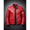 New and old men's PU leather jacket stand-up collar locomotive jacket slim casual autumn leather jacket jacket