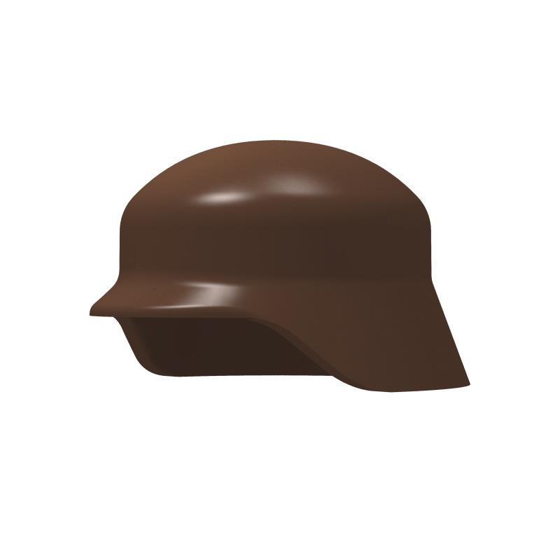 MOC 10 Piezas Militar Soldado Alemán Casco Bloques de Construcción Set Ladrillos Pieza Cabello Sombrero Accesorios Partícula Juguete Para Niños Niña Regalo