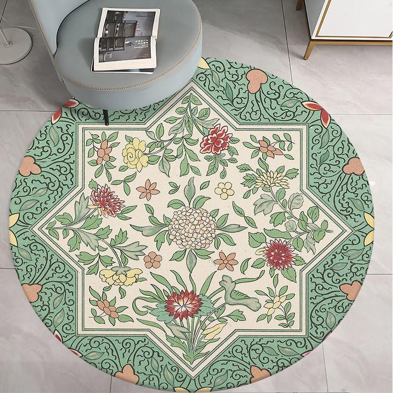 Round Carpet for Living Room Bed Room Floor Carpets Home Decor 3D Printed Rugs Anti-slip Mat