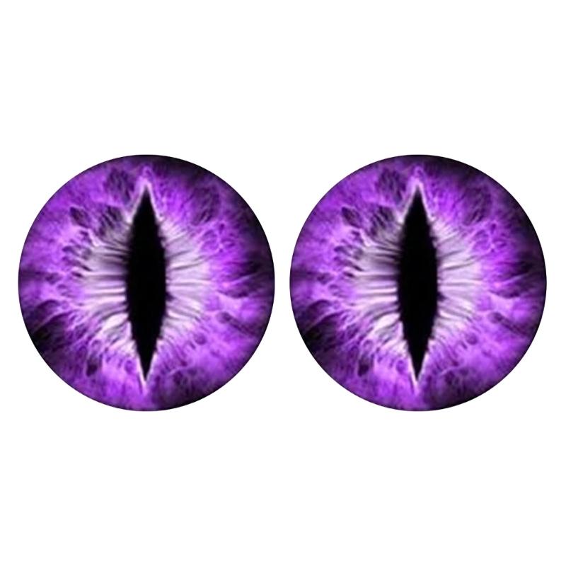 2pcs 3D Stereo Eyes Headlight Bumper Stickers Beast Eyes Headlight Decals Headlight Sticker Round Decals фиолетовый