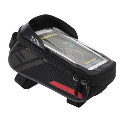 Bike Phone Mount Bag with TPU High Sensitive Screen Control Front Rack Bike Frame Bag Cycling Pouch