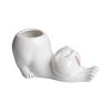 Animal Figure Ceramic Planter Flower Pot, Tabletop Plant Holder for Desk Display, Shelf Placement, Windowsill and Indoor Home Use