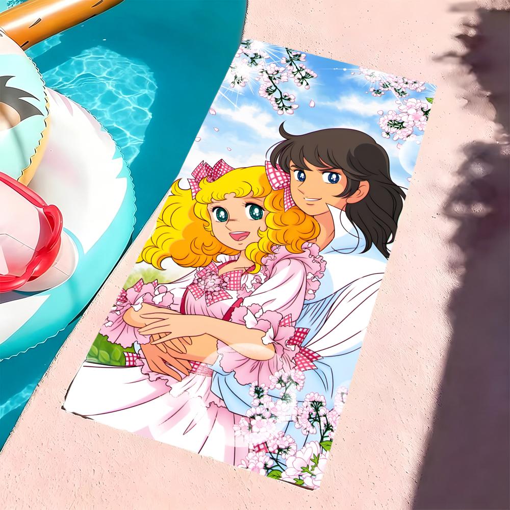 C-Candy Candy-S Towel Microfiber Beach Towel, Quick-Dry, Sand-Free, Ultra-Fine Fiber, Super Soft.