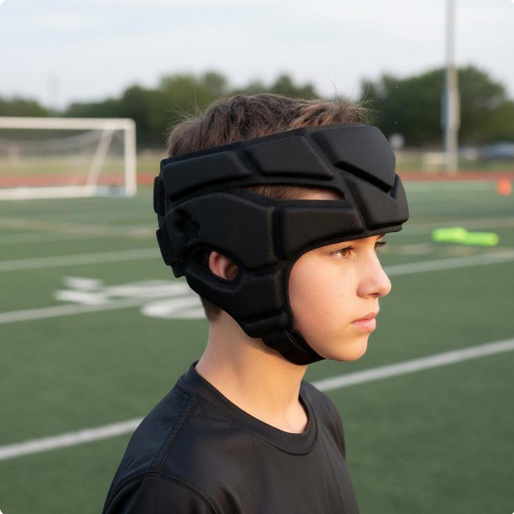 Flag Football Headgear Shock Absorbing Goalkeeper Head Guard Lightweight
