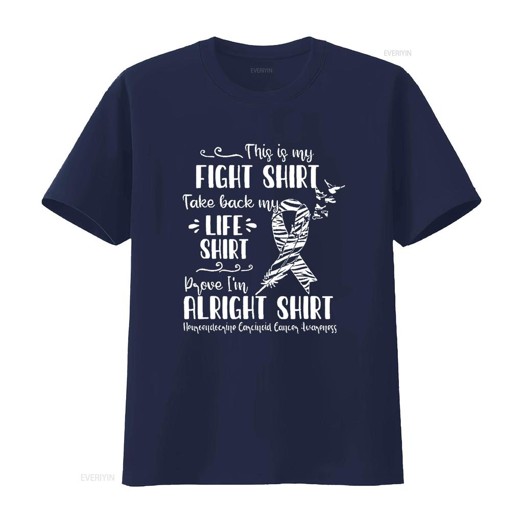 Neuroendocrine Carcinoid Cancer Awareness My Fight Womens T Shirt Black 2X Large Vintage Washed Stretched Casual Versatile