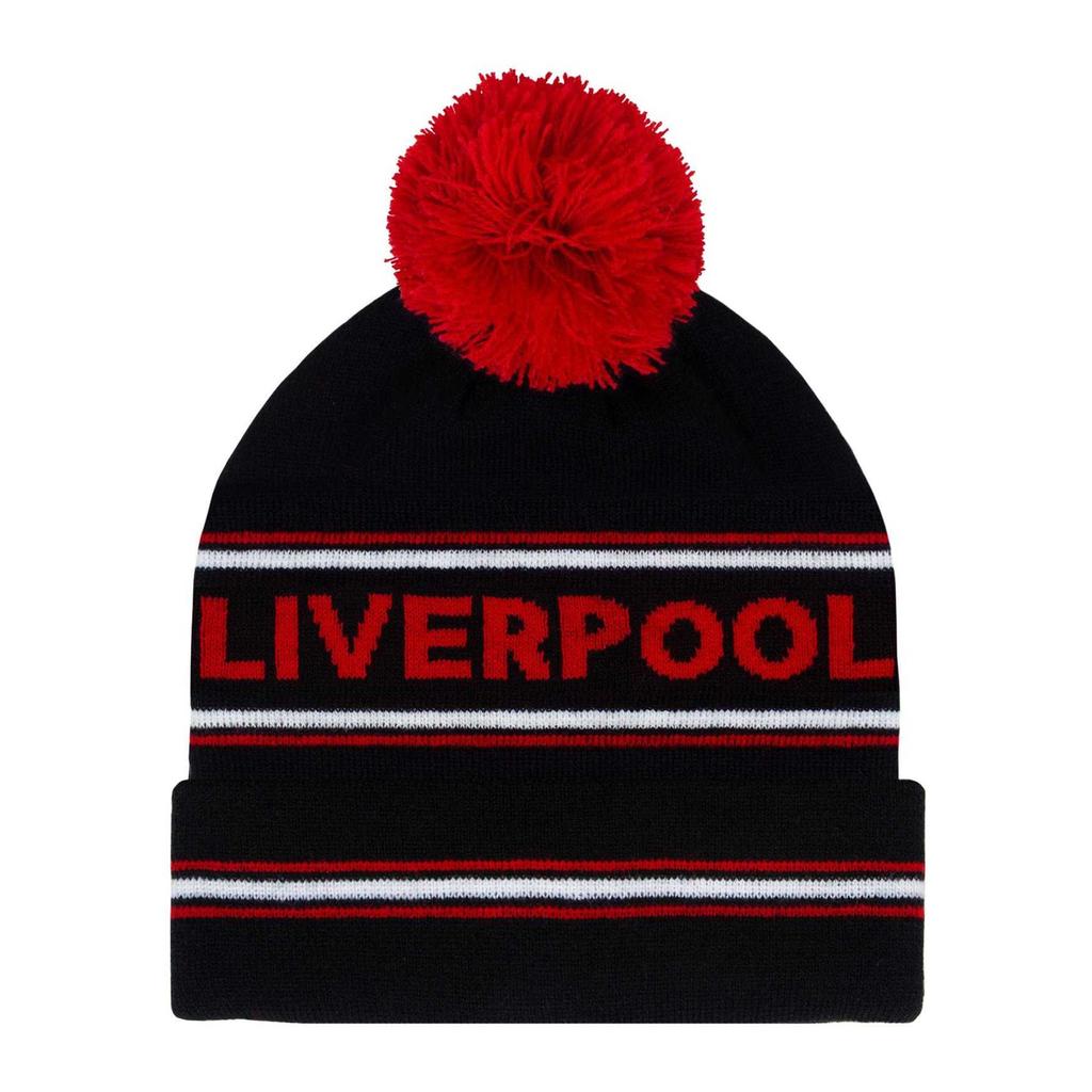 Fan Originals Liverpool Text Bobble Beanie
