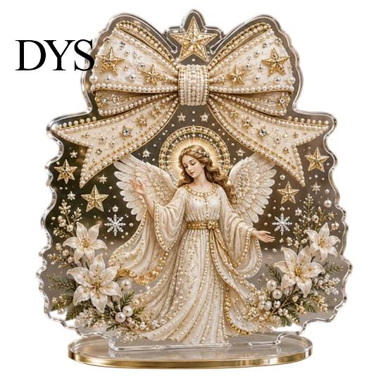 Holiday Table Decorations for Party Christmas Faux Diamond Painting Tabletop Ornaments, Beginner-Friendly DIY Acrylic Rhinestone Art Gift Friends