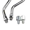 1 Pair Motorcycle Rearview Skeleton Hand Side Adjustable Scooters Rear View Motorbike Accessories