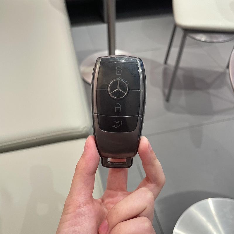 Transparent Key Cover for Mercedes E300L/E350EL/2024 GLE450/B200 with Large G Buckle