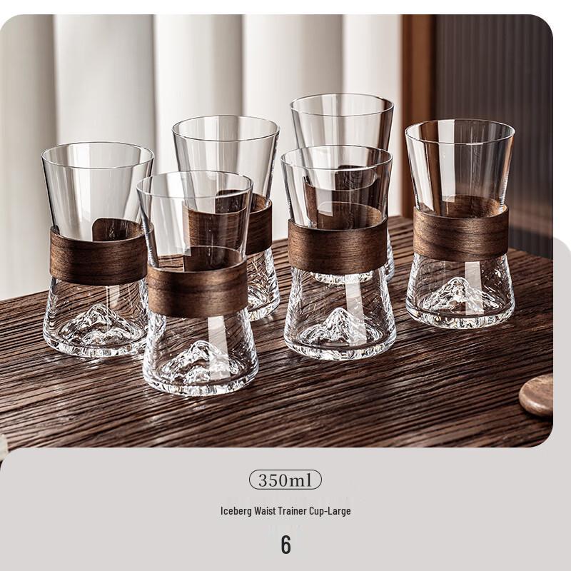 

Handun Iceberg Waist Glass Cup Set (6-pack)