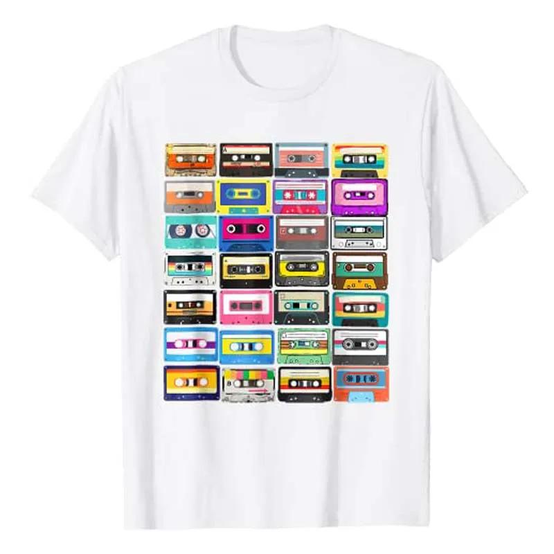 Cassette Mixtape Retro 1980s 1990s Music Vintage Graphic T-Shirt Funny 80S 90S Retro Style Costume Humorous Party Tee Top