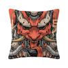 Oni Mecha Japanese Oni Polyester Cushion Cover For Sofa Chair Decorative Soft Pillow Cover Pillow Covers Decorative