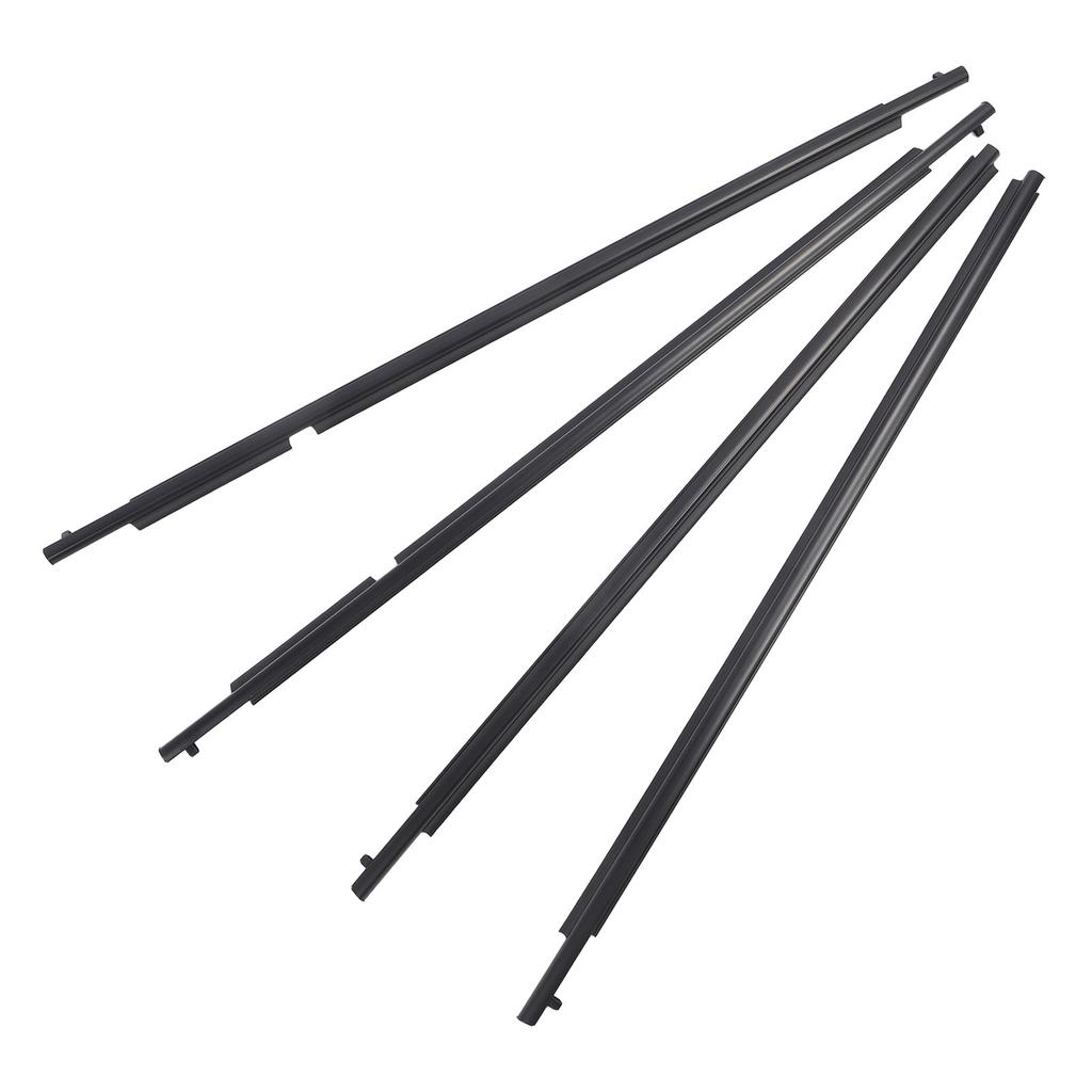 4 Pcs Door Belt Molding Weatherstrip 75710?12820 Rubber Window Seal Belt Set Replacement for Scion