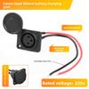Three-hole round-head charging port socket, lithium battery vehicle power output cable, universal for electric charging cables