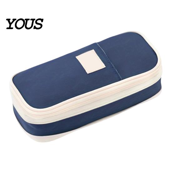 High-quality PP Pencil Box Multifunctional Case, Large Capacity Adjustable Bag, Retractable Stationery Storage Case and Organizer, Macaron Colors
