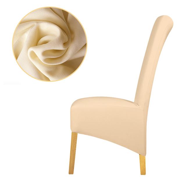 

1 шматок розміру Xl дешеві чохли на стільці великого розміру з довгою спинкою в європейському стилі чохли на стільці для ресторану, готелю, вечірки, домашнього банкету 1 Piece