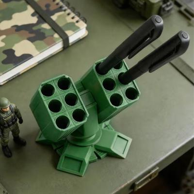 Držák na tužky 12 přihrádek Rozdělený úložný organizér pro gelové tužky Tužky Stylusy 3D tištěný Kompaktní stolní organizér