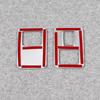 RUIQ Nissan New Serena C28 Series Dedicated Interior Rear Seat USB Socket Cover Frame Trim (Satin Silver)
