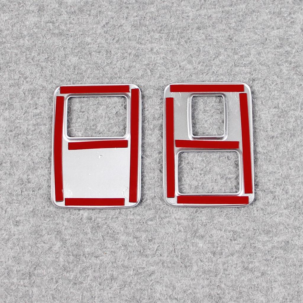 RUIQ Nissan New Serena C28 Series Dedicated Interior Rear Seat USB Socket Cover Frame Trim (Satin Silver)