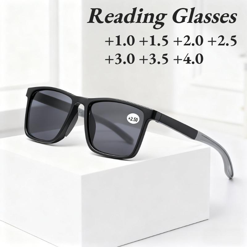Square Frames Hd Presbyopia Eyeglasses Blue Lightweight Blocking Stylish UV-protective Reading Eyeglasses Sunglasses