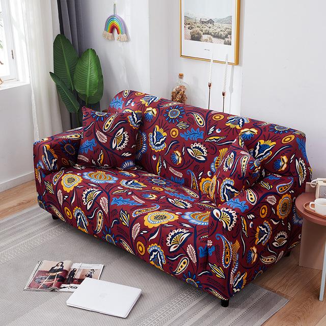 Geometric Printed Stretch Sofa Covers For Living Room Modern Style Sofa Slipcovers All Seasons Available Couch 1 /2 /3 /4 Seater