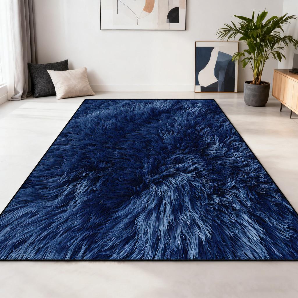 Modern Light Luxury Plush Pattern Living Room Carpet Abstract Decoration Cloakroom Washable Rug Bedroom Balcony Non-slip Mats