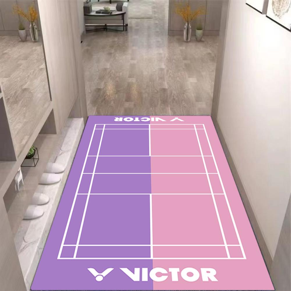 Kleurrijk Badminton-Thema Kleed – Perfect voor Woonkamer, Slaapkamer & Lounge | Leuke Vloerdecoratie voor Sportliefhebbers & Kinderen 60*90cm