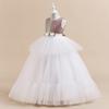 5-14 Years Teenage Girl Wedding Party Dresses Elegant Flower Girls Dress Pageant Long Gown Formal Evening Kids Dresses for Girls