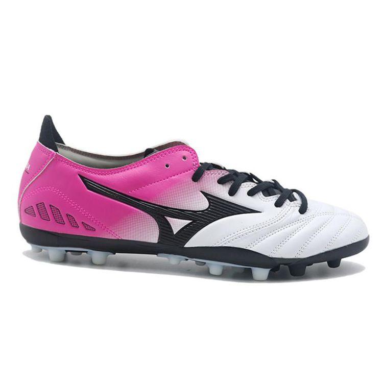 Mizuno Morelia Neo Comfortable Versatile AG (Rubber Short Studs) Non-Slip Wear-Resistant Soccer Shoes Men Soccer Shoes White Purple Black P1GA218509
