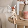 Flower Fairy Ornaments, Beautiful And Fine Carving Figurines, Resin Sculpture for Home Patio Balcony Garden