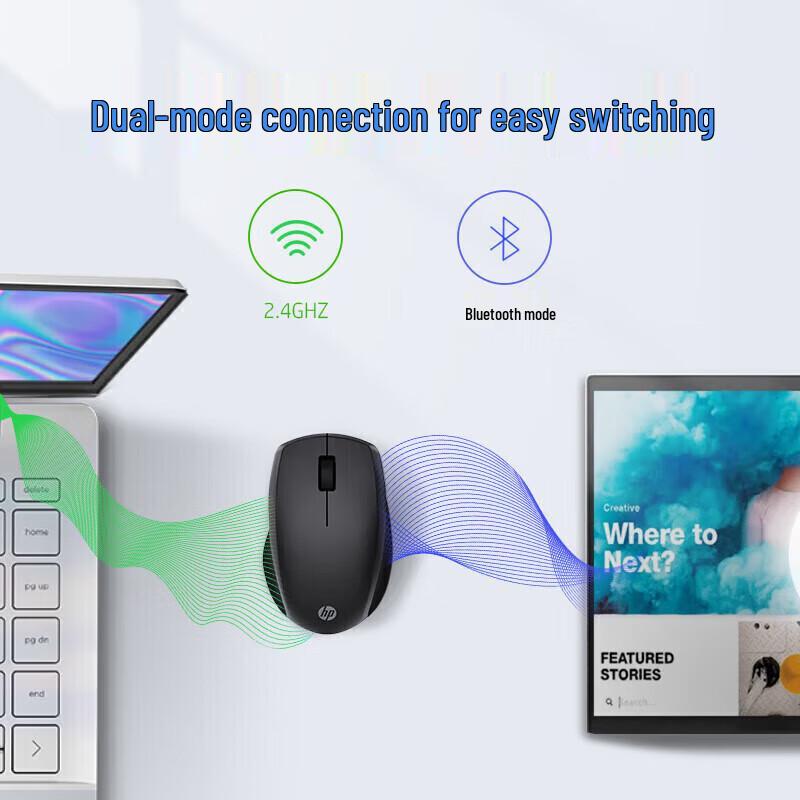 HP FM710a Dual-Mode Wireless & Bluetooth Mouse