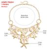 Sea Star Body Chain Imitation Pearl Shell Waist Link Summer Jewelry Accessories  for Women