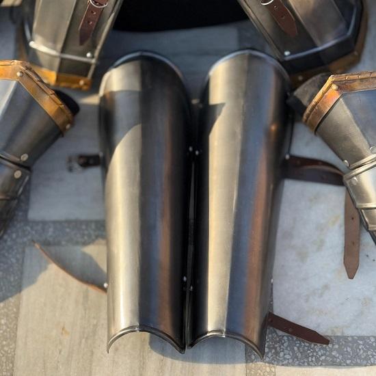 Moria Dvärg Dvärgstål Riddarrustning Kostym Helkroppsrustning Med Kyrass, Benskenor, Hjälm Cosplay Larp Helkroppsrustning