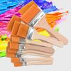 High Quanlity Different Size Nylon Hair Painting Brush For Artist Oil Watercolor Powder Acrylic Paint Brushes School Art Supplie