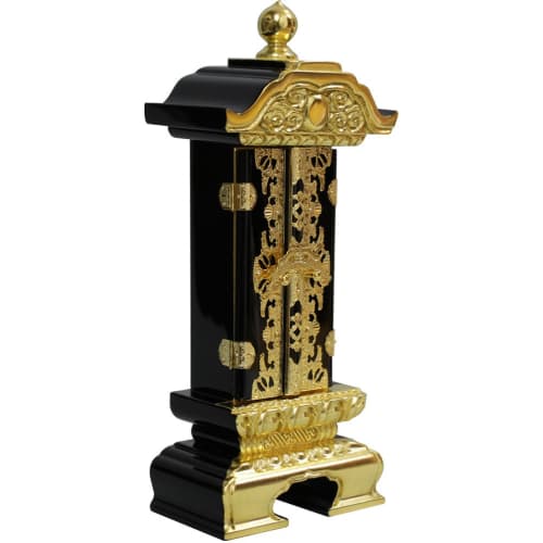 Matsuyama Shinto Buddhist Supplies Store, Single-Tiered Retractable Memorial Tablet, 3.5 Sun (approx. 22cm) In Height, Rotating Memorial Tablet, Main