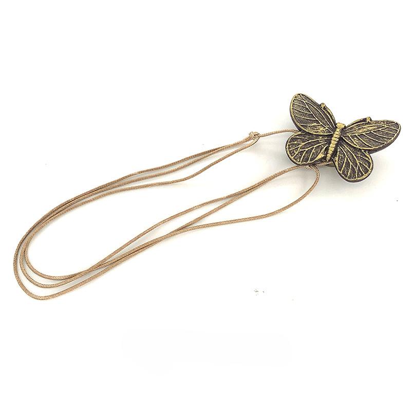 

Лента для крепления штор в виде бабочки Магнитная пряжка Связывающая марлевая занавеска Дверная штора Лента для крепления штор Пряжка для штор 1PC бронзовый