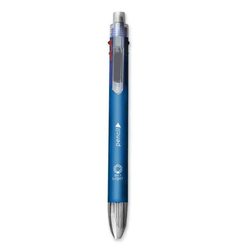Multifunction Multicolored Ballpoint Pen Mechanical Pencil, 5-Color-in-1 Retractable Ballpoint Pen for School Office