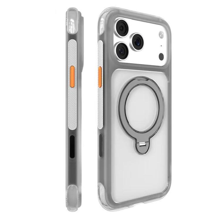 ArtShield Series Magnetic Holder Phone Case For iPhone 18 Pro /17 Pro, 360° Rotate Stand Airbag Shockproof Cover