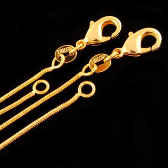 Fashion Men Women Gold Plated Long Snake Chain Necklace Party Club Jewelry Gift